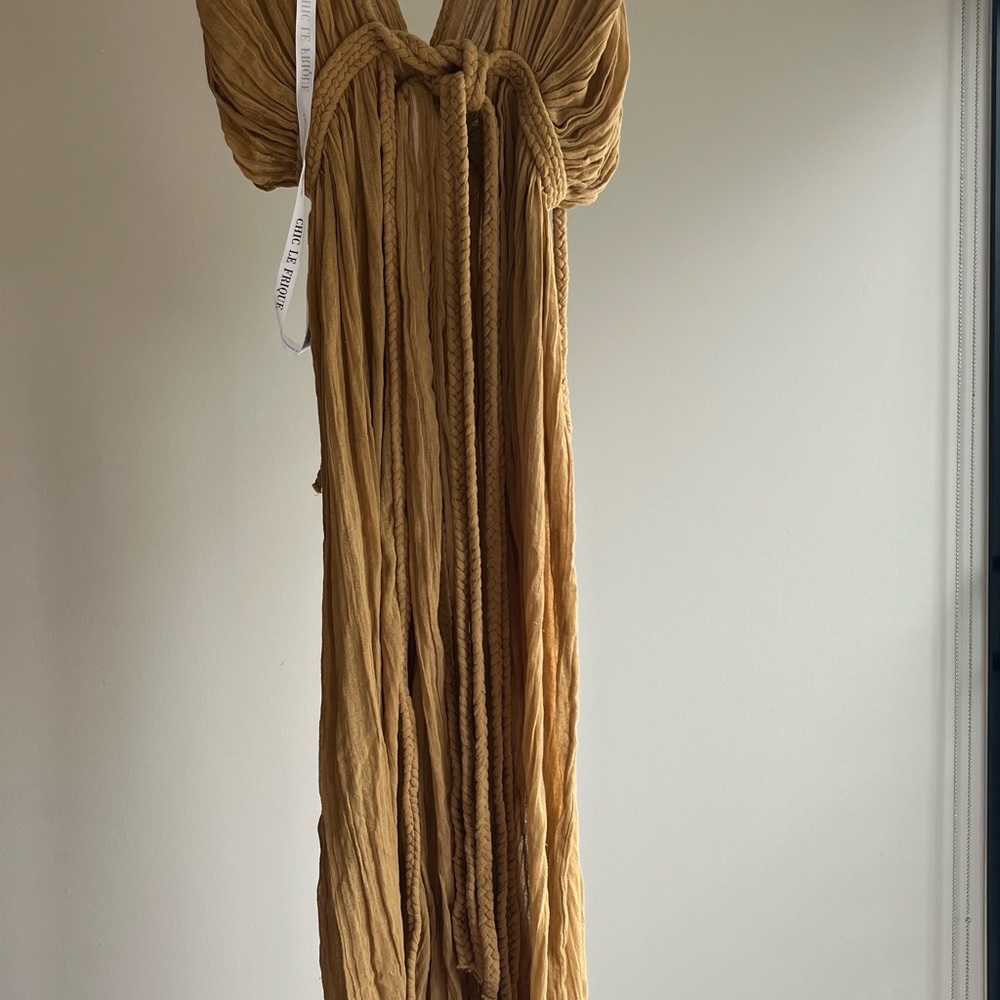 Elegant Tan Swim Coverup
